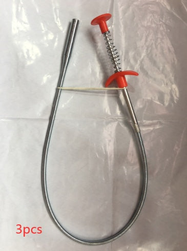 60CM Sewer Dredger Spring Pipe Dredging Tool Household Hair Cleaner Dr ...